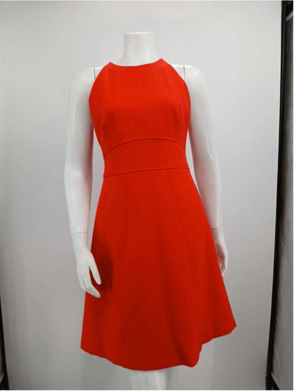 Lela Rose Red Sleeveless Dress Size 6 Holiday Party